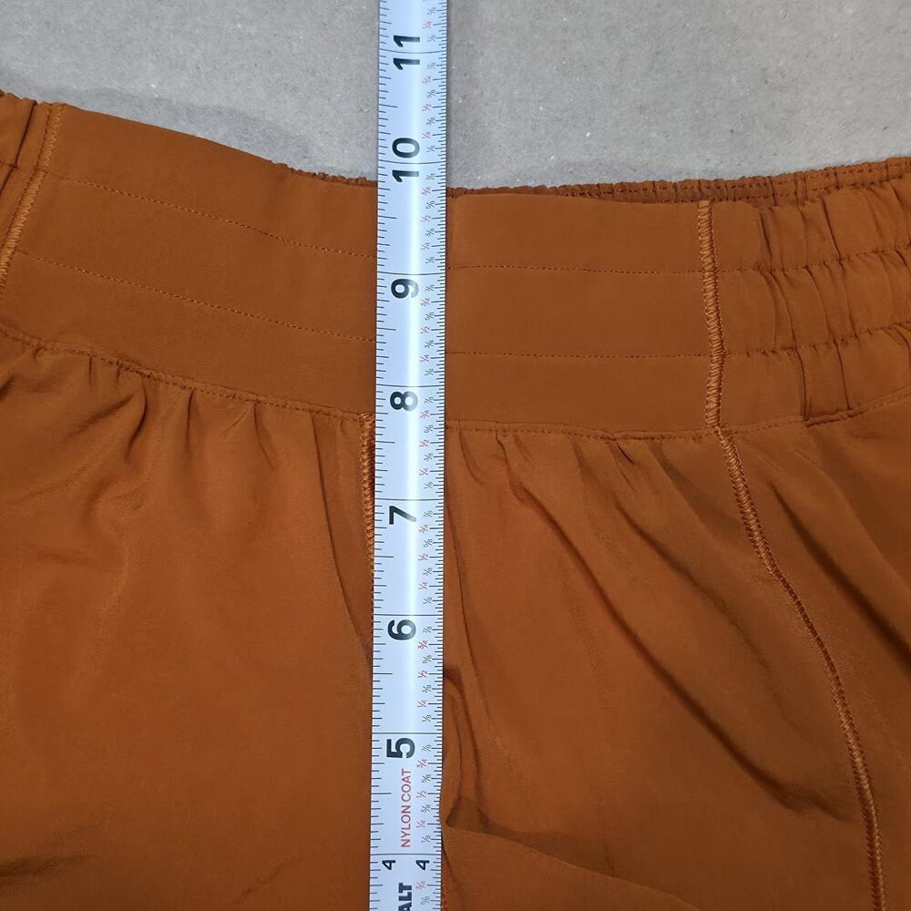 Lululemon Texas Longhorns Hotty Hot High Rise Shorts Burnt Orange Lined Size 4 - Picture 7 of 11